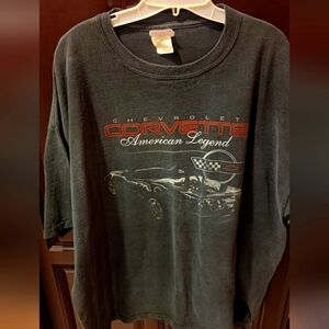 New Vintage Retro Chevy Corvette American Legend T-Shirt - Black 100% Cotton 2XL